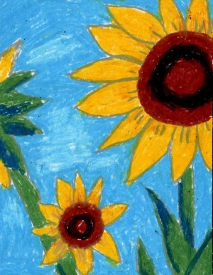 sunflower drawing (credit: google images)